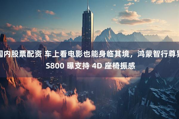 国内股票配资 车上看电影也能身临其境，鸿蒙智行尊界 S800 曝支持 4D 座椅振感