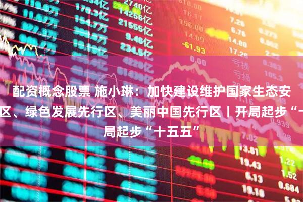 配资概念股票 施小琳：加快建设维护国家生态安全先行区、绿色发展先行区、美丽中国先行区丨开局起步“十五五”